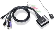 2-Port USB HDMI Cabled KVM Switch by Iogear