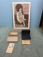 THE TWEAKER HAIR REMOVAL TOOL IN BOX & DRUG STORE COUNTER DISPLAY SIGN 1920s#335