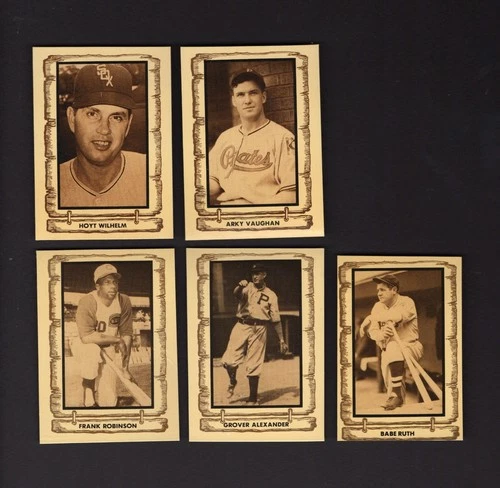 1986 Cramer Sports Promotions: Tough cards #121-124 (4 HOF) +Babe Ruth BONUS vgx
