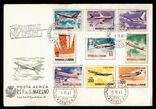 DR WHO 1963 SAN MARINO FDC AVIATION AIRPLANE COMBO 300L CAPITOLIUM CACHE M66234