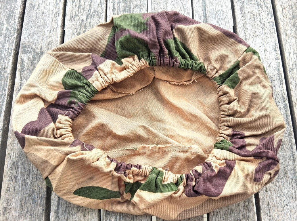 Telino mimetico E.I. desert Somalia elmo kevlar del 1992 originale marcato nuovo