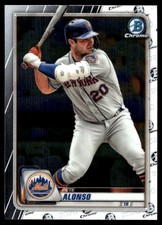 Pete Alonso 2020 Bowman Chrome #65 New York Mets FREE SHIPPING AutographDen