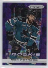 2013-14 Panini Prizm Purple Cracked Ice Nicholas Petrecki Nick #280 2a8