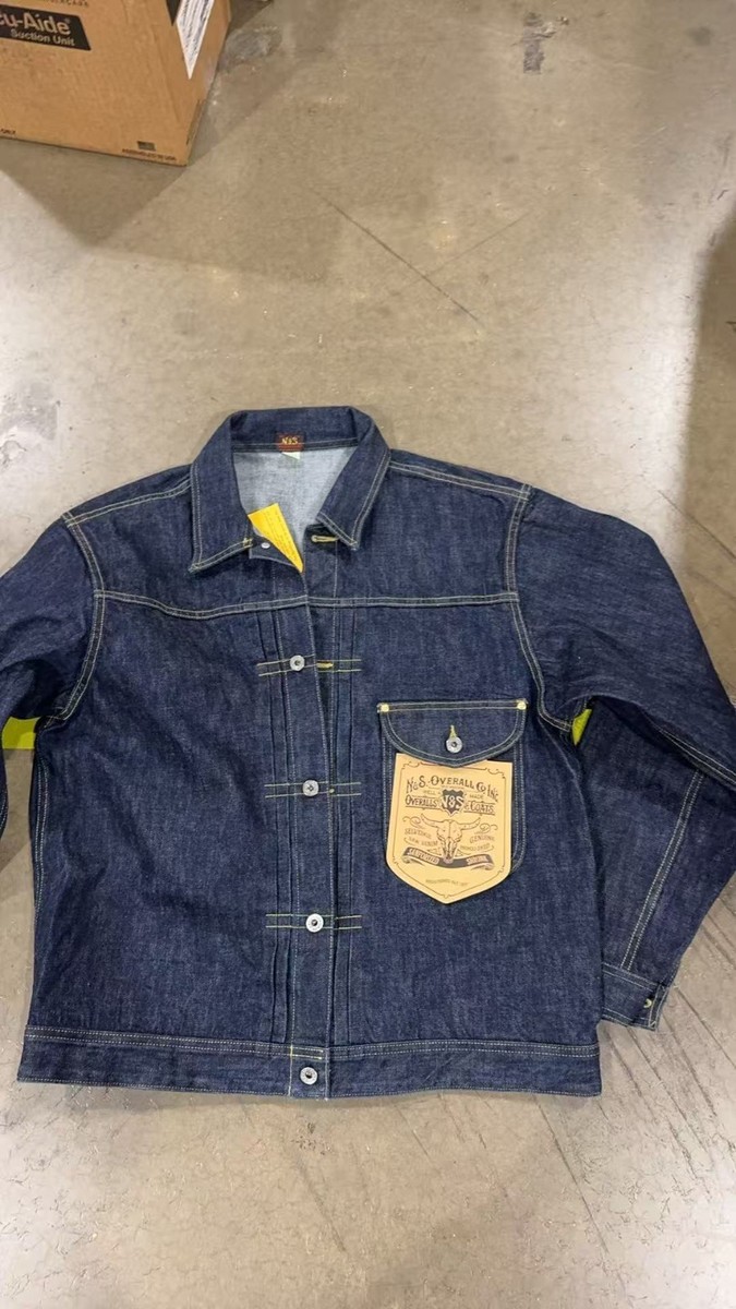 WWII Simplified Model Cowboy Selvedge Denim Jacket 38 Bronson Mfg