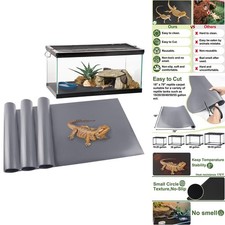 TCYPUHL Bearded Dragon Reptile Carpet 18" 79" 3 PCS Grey