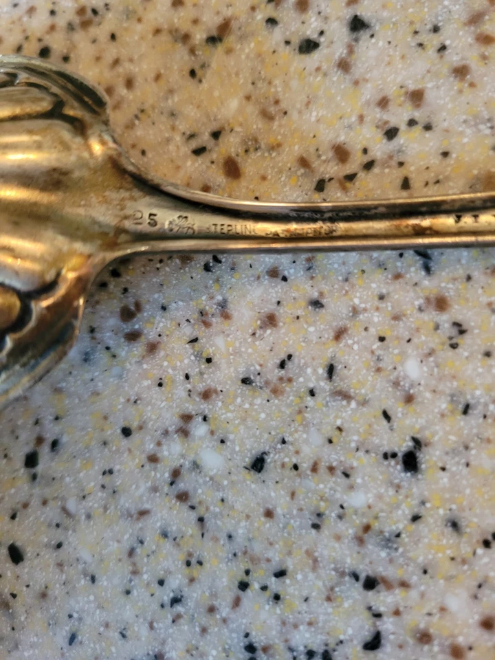 J.T. Young Sterling Silver Monogrammed Large Spoon Antique 1800s - Image 4 of 4