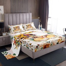 Feelyou Kids Cute Tiger Sheet Set Full Size Boys Girls Cartoon Animal Sheets ...
