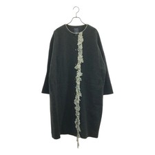 mina perhonen min   malm wool silk cocoon no collar coat 40 Used KLDR-0