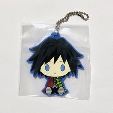 Y2096 Giyu Tomioka Demon Slayer Kimetsu No Yaiba Rubber Charm Keychain S22