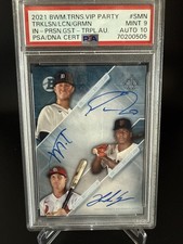 TORKELSON / LUCIANO /GORMAN TRIPLE AUTO/100 2021 Bowman Transcendent PSA 9/10