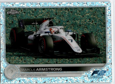 2022 Topps Chrome Formula 1 #135 Marcus Armstrong Mini Diamonds Refractor #/299