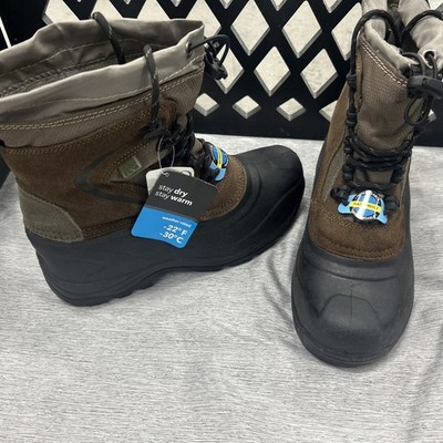 Rugged Outback Waterproof Thermolite Insulated Boots, Men's Size 6 New with Tags