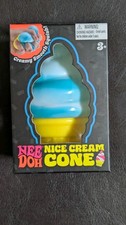 Authentic NeeDoh Nice Cream Cone Ice Cream Squishy Stress Sensory Fidget Toy New