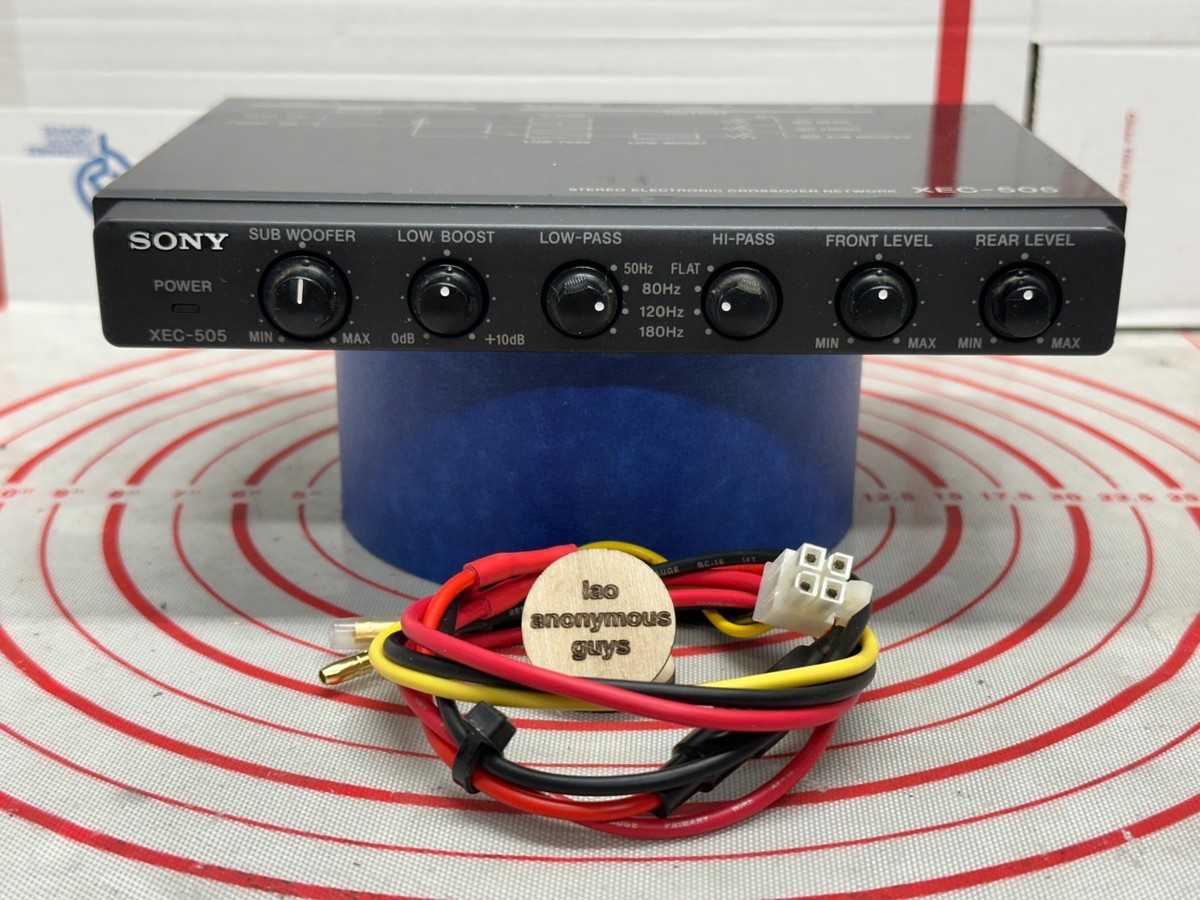m*7様 SONY XEC-505 ステレオ電子クロスオーバーネットワーク Sony Xec-505 Old School Stereo Electronic Crossover Network for