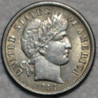 AU-UNC 1914-P Barber Dime, Razor-Sharp specimen.