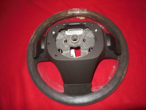 NOS 2005 - 2013 C6 Corvette GM Suede Automatic Steering Wheel Red Stitching GM - Picture 7 of 8