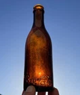 Vintage Straight Side Coca Cola Bottle Wilmington, Delaware Amber Coke Bottle
