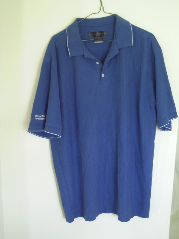 MENS NIKE  BLUE DRI FIT  GOLF POLO SHIRT  L