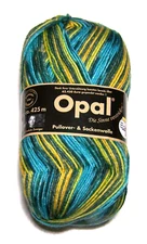 100g ball of OPAL RAINFOREST Superwash 4ply sock yarn color #2670