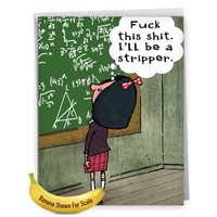 J4354gdg Jumbo Funny Graduation Card: Ill Be A Stripper Cg With Envelope (ext... on sale J4354gdg Jumbo Funny Graduation Card: Ill Be A Stripper Cg With Envelope (ext... on sale