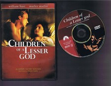 Children of a Lesser God DVD  William Hurt, Marlee Matlin Near Mint