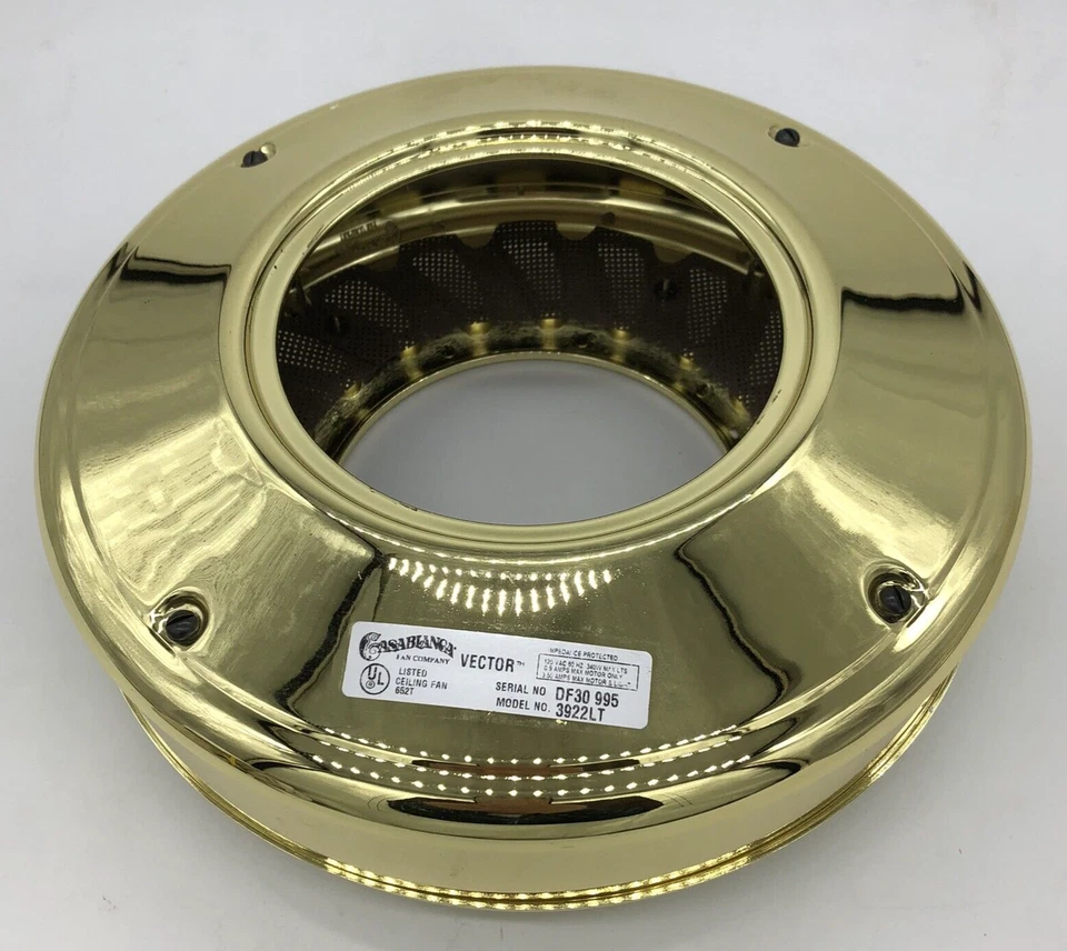 Векторный вентилятор Casablanca / Hermosa яркий латунный корпус двигателя - Изображение 3 из 4