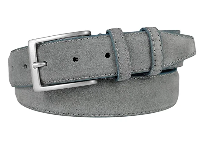 CINTURA CINTA SCAMOSCIATA VERA PELLE CAMOSCIO ARTIGIANALE UOMO DONNA ACCORCIABIL