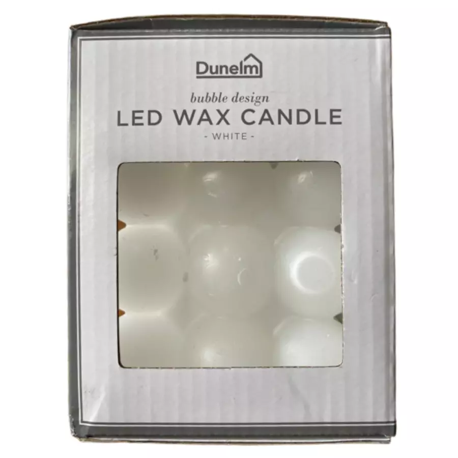 Dunelm Flickering Led Candle Light With Real Wax Battery Operated