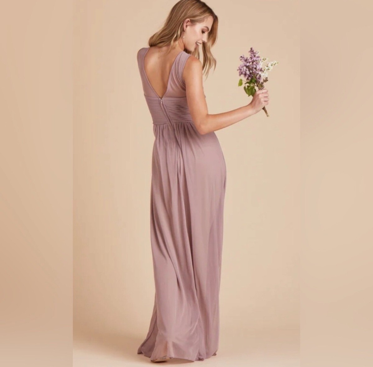birdy grey ryan dress Mauve Bridesmaid Dress Mesh Size XL