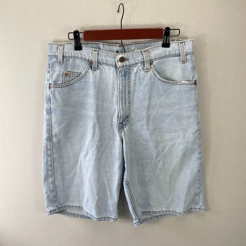 Levi’s Shorts Men’s 32 Blue 550 Relaxed Fit Distressed Vintage Denim