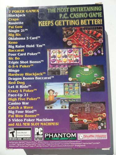 Reel Deal Casino High Roller PC CD-Rom von Phantom EFX PC CD-ROM NEU VERSIEGELT - Bild 4 von 6