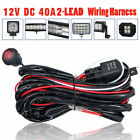<!--F#f_0-->LED HID Spot Work Driving Light Bar Wiring Kit Harness Loom Switch Relay 12V 24V<!--F/-->