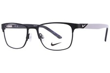 New KIDS Nike 5591 002 Satin Black  Pure Platinum Eyeglasses 48/17/135