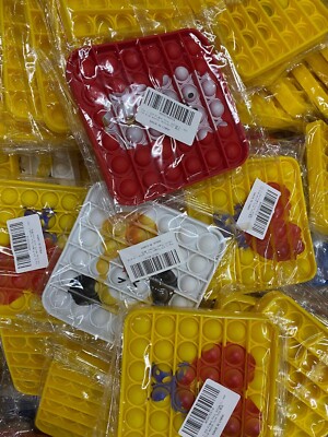 Pop-It Sensory Fidget Anti-Stress FOR KIDS toy wholesale 50pcs Multicolor 