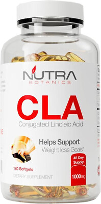 Nutra Botanics CLA 1000mg 180 softgels Helps Support Weight Loss