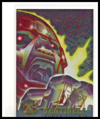 1996 Fleer Ultra X-Men International  #75 - Sentinels Joe Kuber Gold Foil Sig