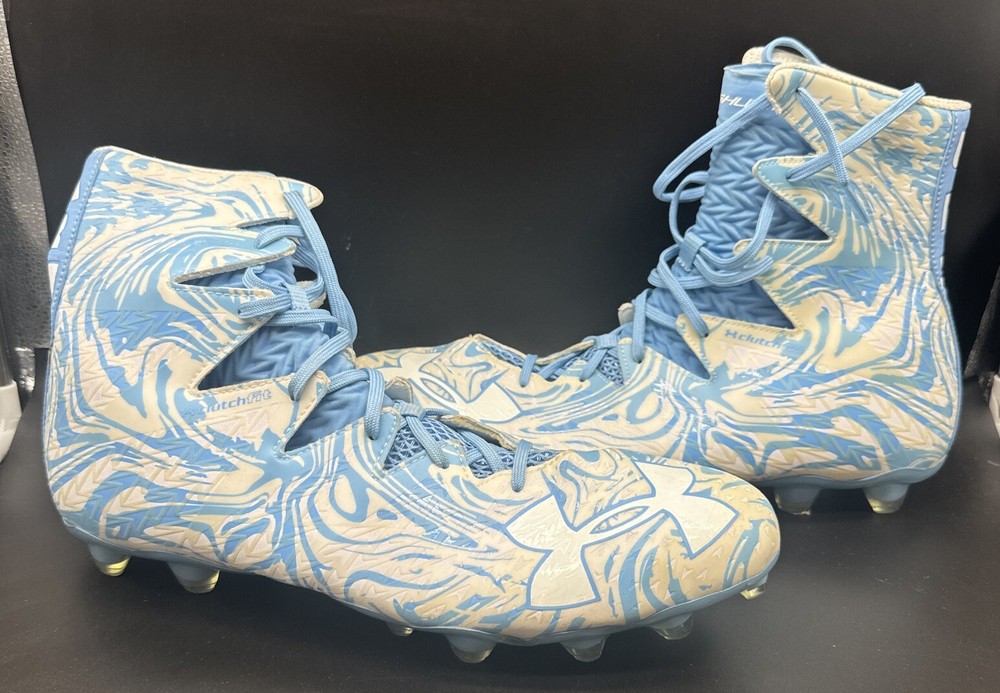 Under Armour Clutch Fit Football Cleats Blue/white 1297953-413 MENS SIZE 16