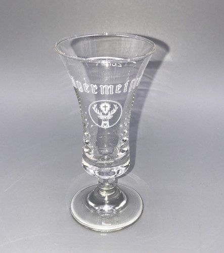 Jagermeister Stemmed Shot Glasses Tulip Shaped Clear Glass 2 oz.