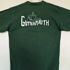 Vintage Guttermouth XL T-Shirt Middle Finger To Straight Edge Punk Rock Tultex