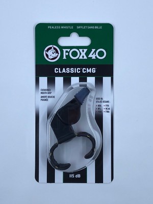 2PK Fox 40 Summit Classic CMG Whistle Coach/Sports Accessory w/ Fingergrip Black | BIG W