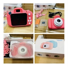 1080P Kids Digital PinkCamera HD Mini Cute Camera for Children With 32G TF Card