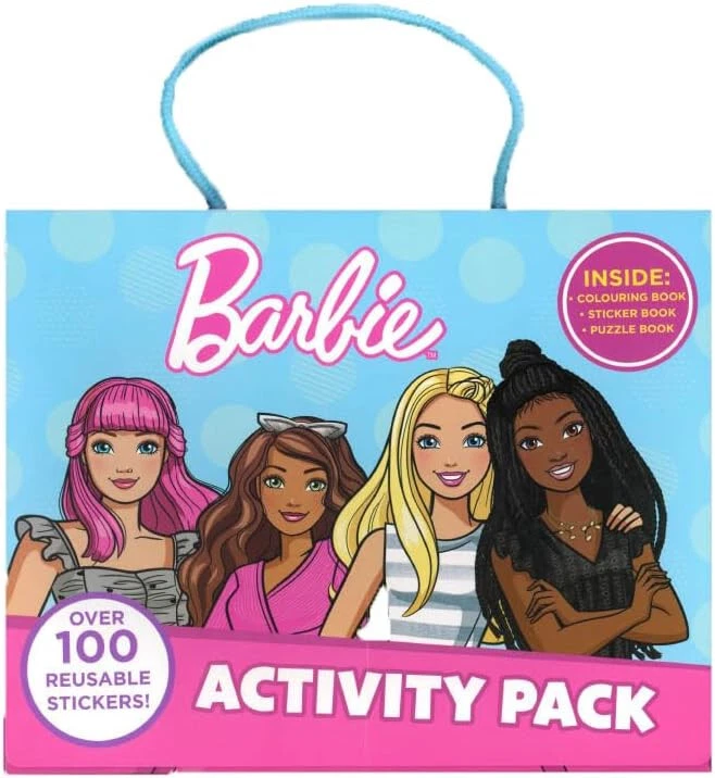 Barbie Aktivitätsset Malbuch Puzzle Spaß Craft Sticker Set 3 Books Geschenk
