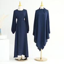 Modest Abaya Maxi Dress Scarf Muslim Women Kaftan Dubai Caftan Islamic Arab Robe