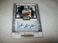 2021 SAGE BLACK RC AARON MCCALLISTER AUTOGRAPH SIGNED AUTO #A32 CHARLOTTE 49ERS