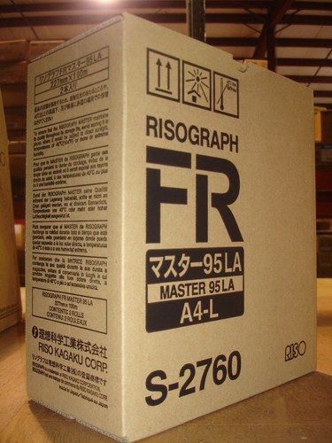 Genuine Riso S-2760 box of 2 master rolls for the Risograph FR2950 - NEW - Picture 2 of 3