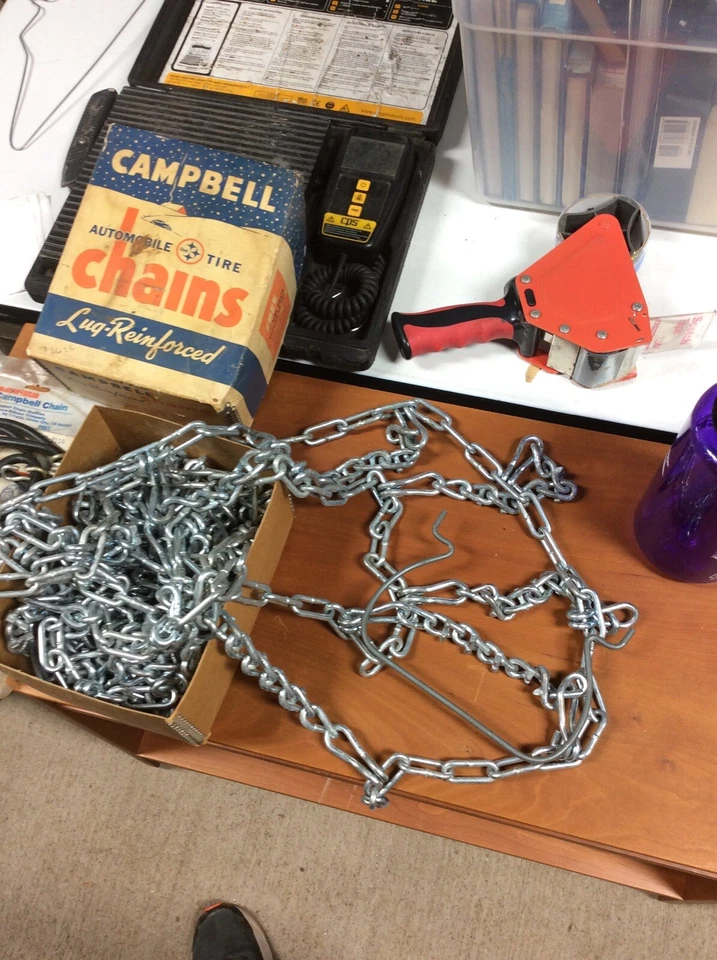 Cadenas de neumáticos antiguas para VW SAAB Volvo 93 95 96 122 544 P1800 Beetle Bus Foto 3 de 3