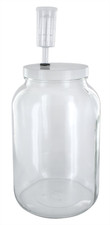 One Gal Wide Mouth Jar with Lid and Airlock Large Glass Jar with Fermentation