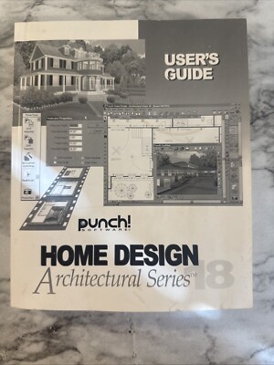 Punch! Home & Landscape Design Architectural Series 18 2002 USER GUIDE BOOK IDEA