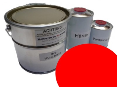 7 Liter Set 2K Epoxy Zinc Phosphate Primer Filler Red Ral 3001 Lackpoint