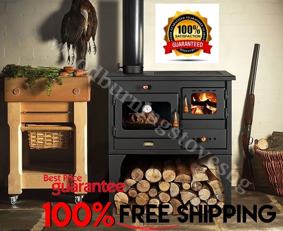Cooking Wood Burning Stove Oven Left Flue Exit Prity 1P34L 10kW EcoDesign  2022 | eBay